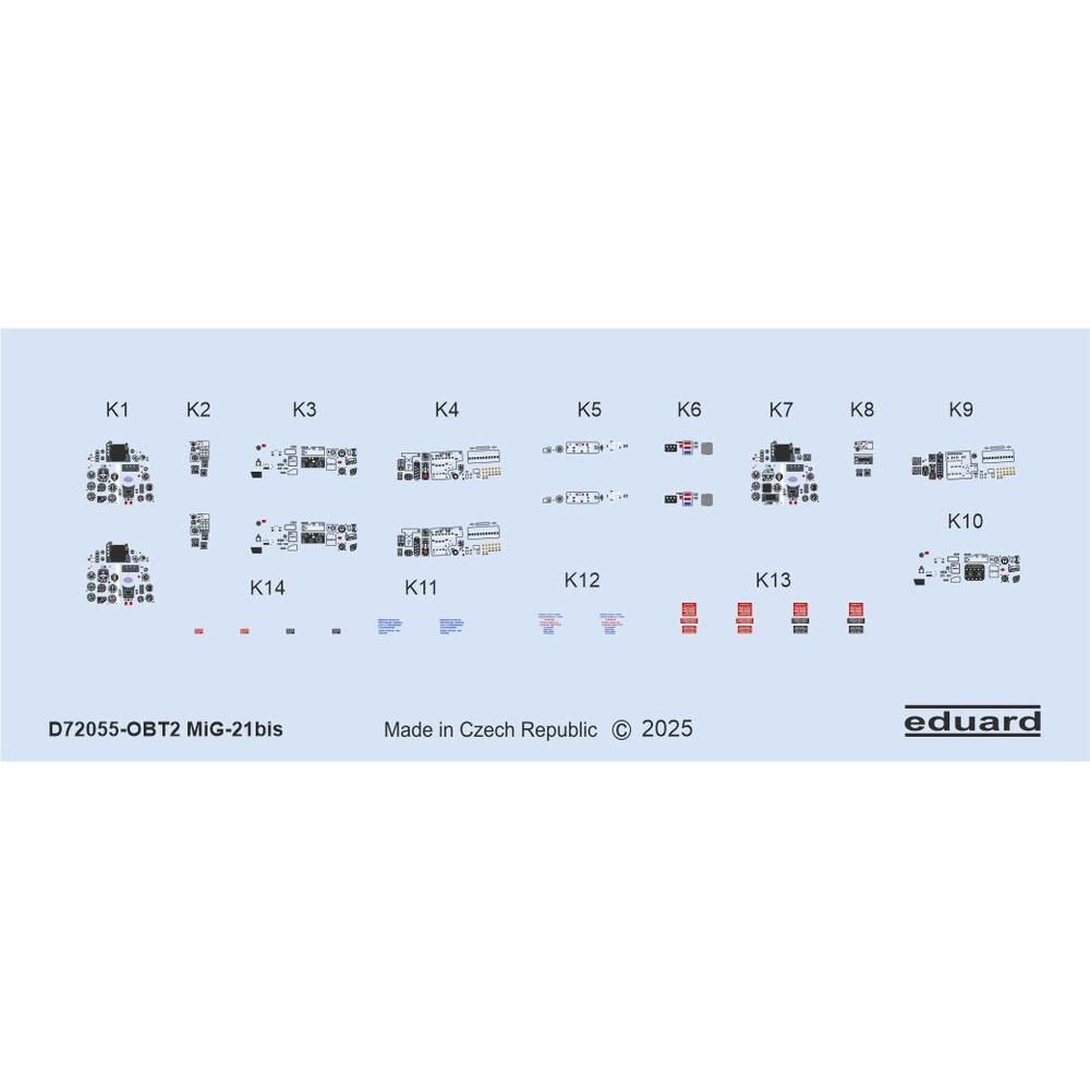 Eduard MiG-21bis stencils