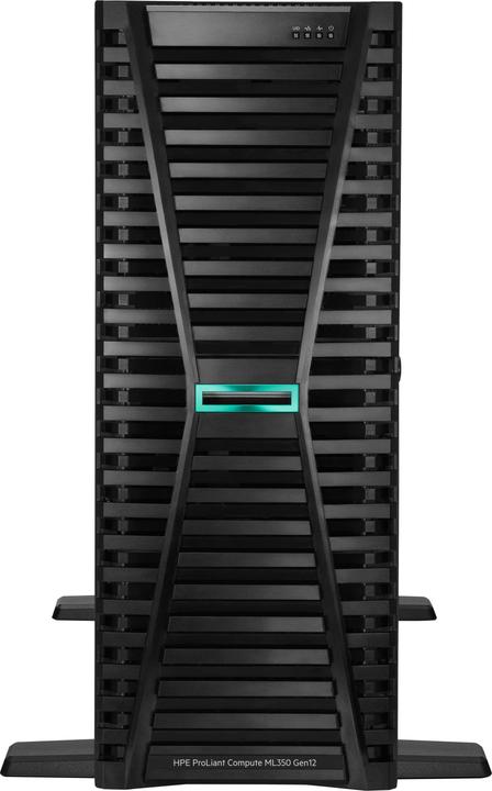 Actual product image HPE E ProLiant Compute ML350 Gen12, Intel Xeon 6515P, 16c, -R, 8SFF, MR408i-o, SSD (64 GB, Tower Server)