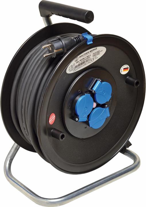 Actual product image Walther Werke Cable drum 16A 2P+E 230V 40m H07RN-F3G2,5 39100302400303 (40 m, 2.50 mm²)