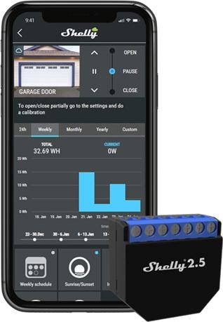 Actual product image Shelly Dual WLAN switch (Switch actuator)