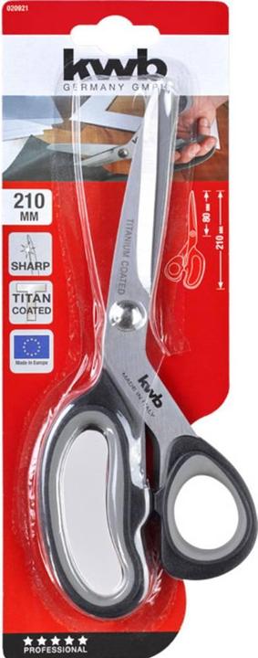 Actual product image kwb 020921 Universal scissors (21 cm)