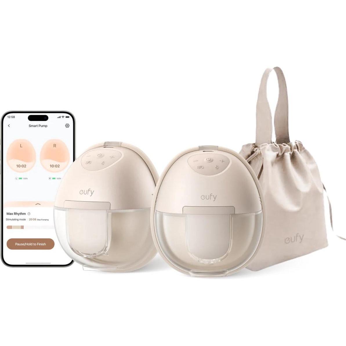 eufy, Tiralatte, Baby S1 Draagbare Borstkolf â€“ Breast Pump â€“ Verwarmingstechnologie â€“