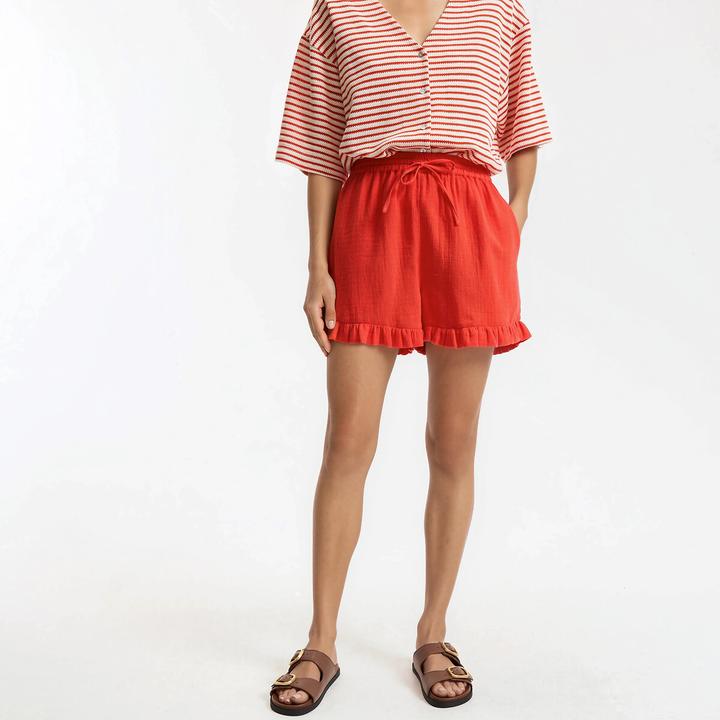 Image du produit La Redoute Collections Shorts mit Rüschen und elastischem Bund (S)