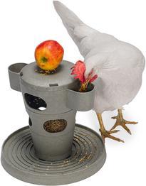 Actual product image Beeztees Feeding Station Chickens Snack Tower, Grey