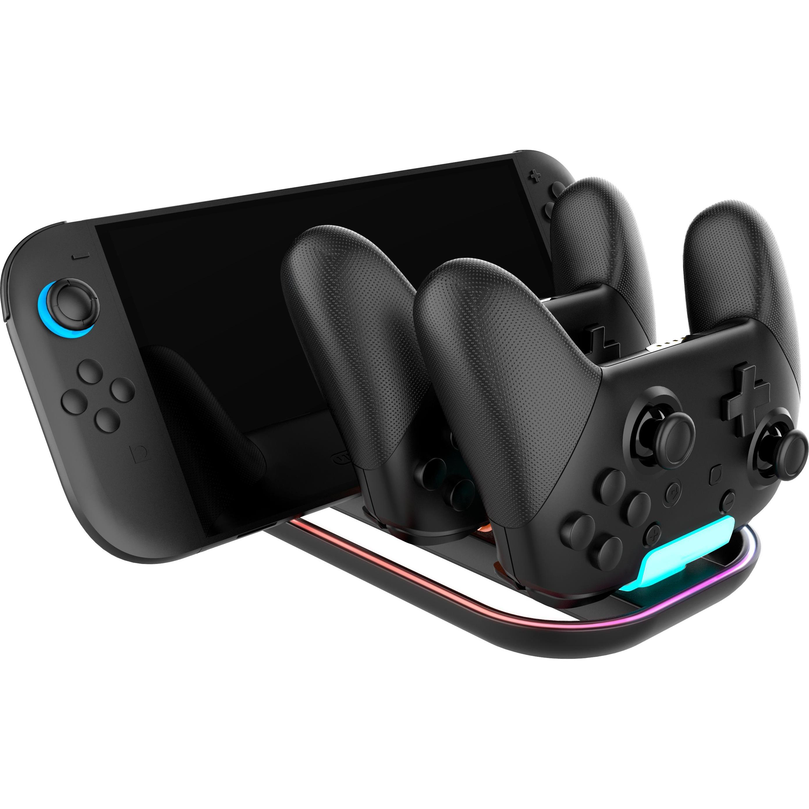 Nacon Gaming Nero Tri Charging Station (Switch 2), Accessori Per Controller Gaming,