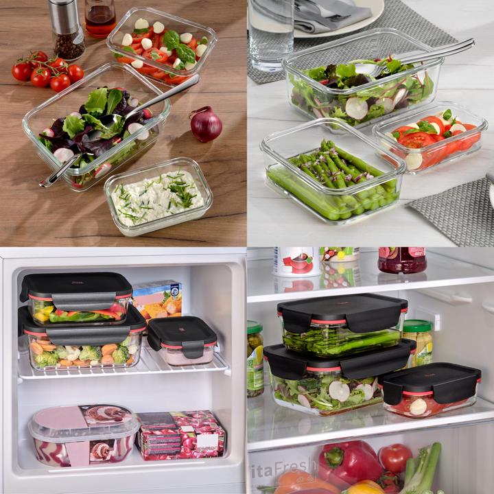 Productafbeelding Silit Storio Opslagpotten Set 3-delige Glazen Opslagpotten Luchtdicht Aromadeksel Voedselopslagpotten (2.40 l)