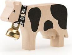 Actual product image Trauffer Deco magnet cow black, 6.5x4.5cm, handmade (1x)