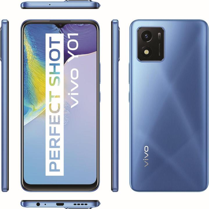 Actual product image Vivo Y01 32GB, Funtouch OS, sapphire blue (32 GB, Sapphire Blue, 6.51", 4G)