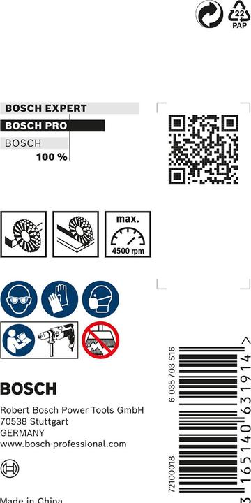 Produktbild Bosch Professional Zubehör PRO Metal clean Scheibenbürste, gerader Schaft, 50 x 0,2 mm