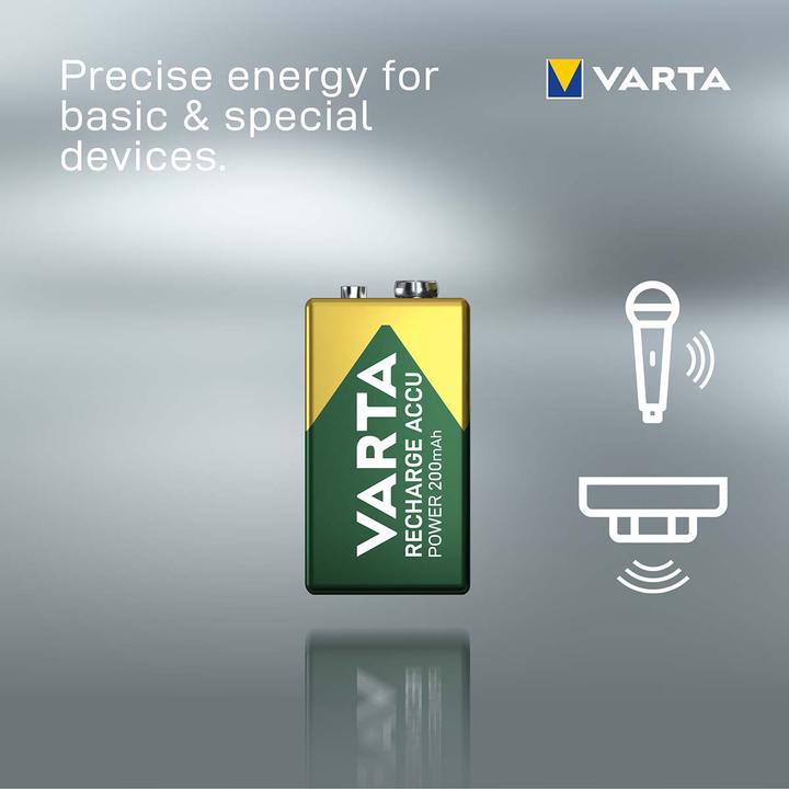 Produktbild Varta Recharge Accu Power (1 Stk., 9V Block, 200 mAh)