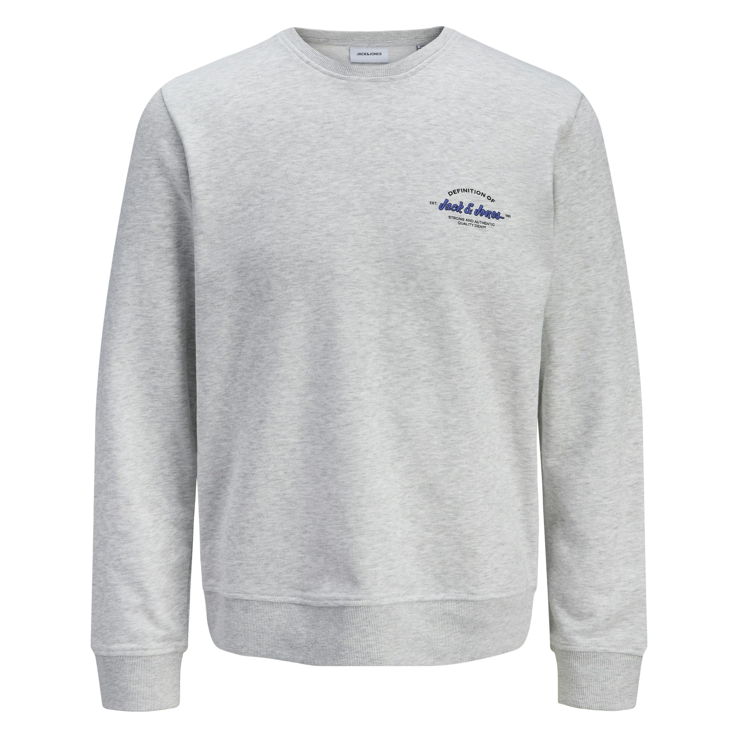 Jack & Jones, Herren, Pullover, Sweatshirt Mit Rundem Ausschnitt, Grau, (Xxl)
