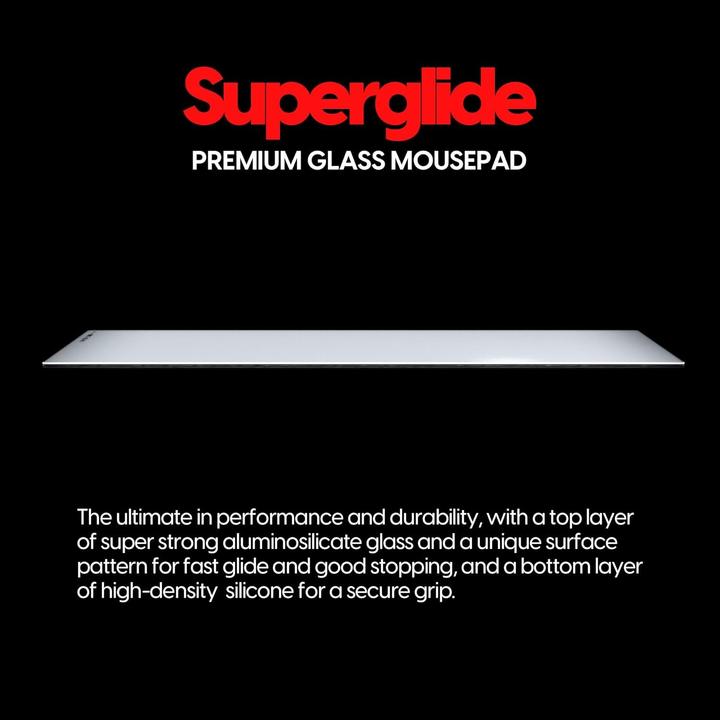 Actual product image Pulsar Gaming Gears Superglide Premium Glass Mouse Pad (XXL)