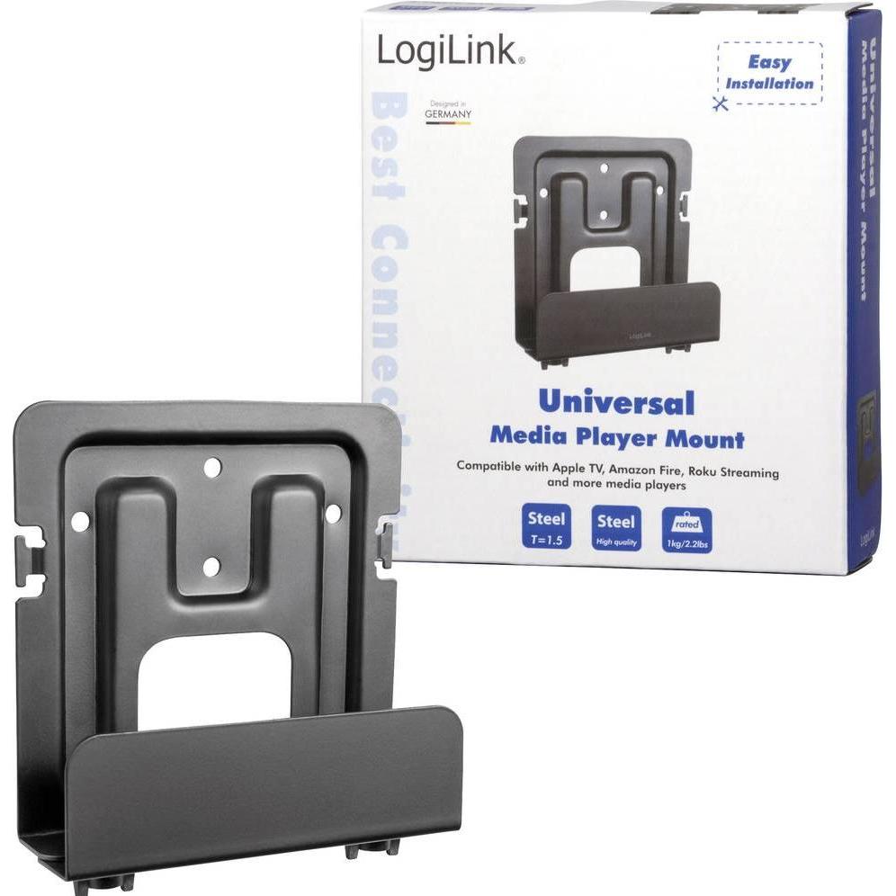 Thumbnail - LogiLink Universelle Halterung für Media Player, PC Zubehör, Schwarz