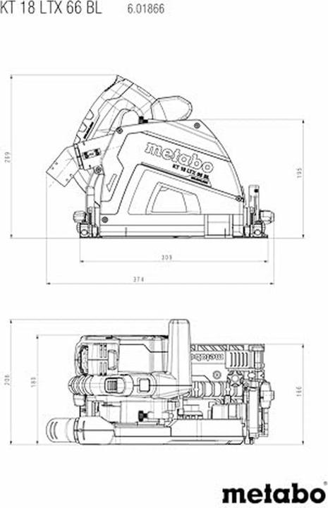Produktbild Metabo KT 18 LTX 66 BL