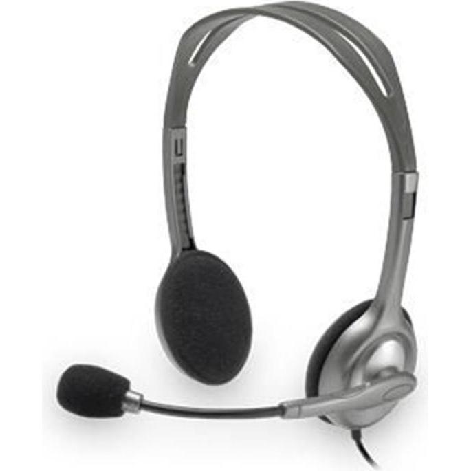 Logitech H111 Stereo Headset Wired (Kabelgebunden), Office Headset, Grau