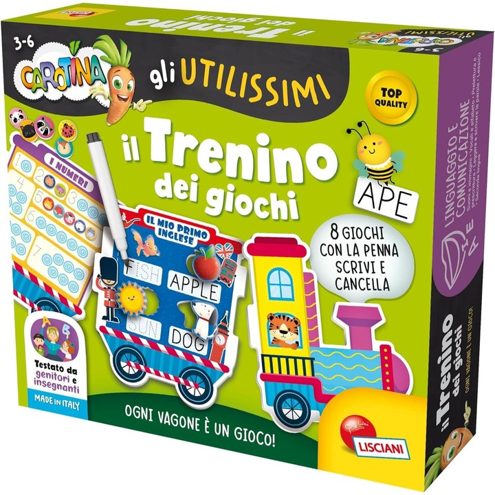 Produktbild Lisciani Lernspiel Carotina Die Spielzeugeisenbahn der