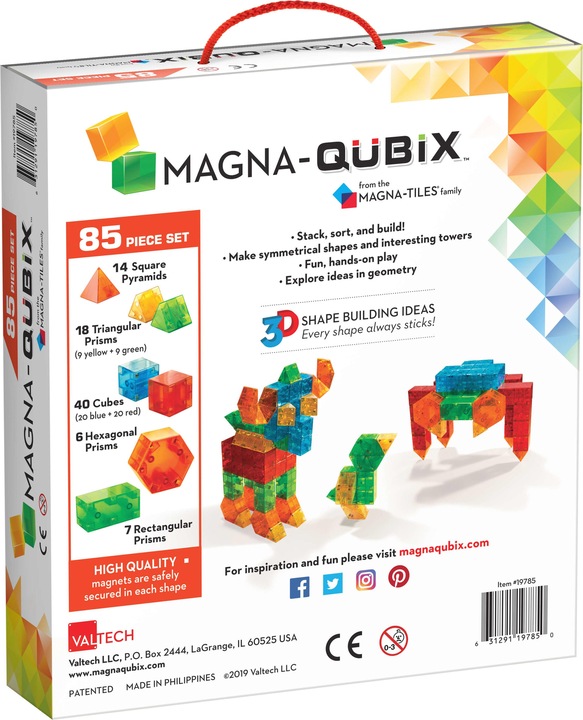 Actual product image Magna-Tiles Magna-Qubix® Set (85-piece)