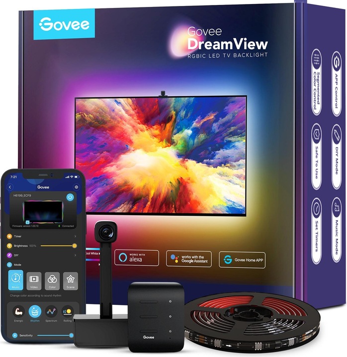 Govee DreamView T1 TV-Light Strips, 55"-65"