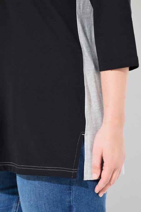 Produktbild Ulla Popken Shirt, Blüten, V-Ausschnitt, 3/4-Arm (50, 52)
