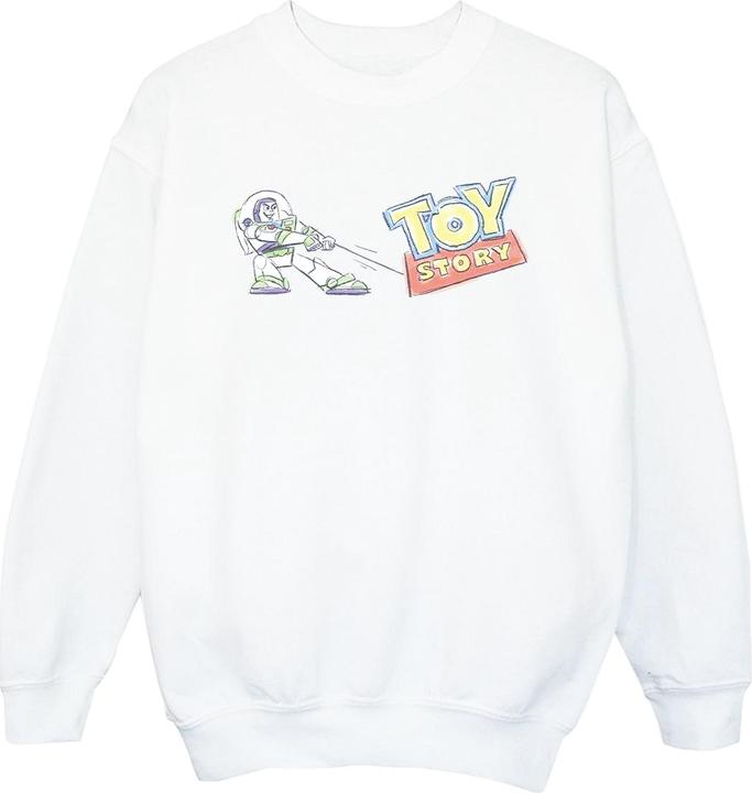 Produktbild Disney Toy Story Buzz Pulling Logo Sweatshirt Mädchen (140, 146)
