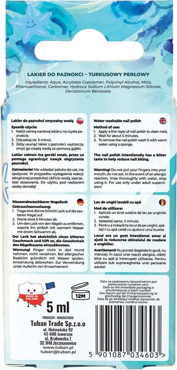 Immagine prodotto Tuban Smalto Tubi Glam - Perla turchese (Turchese perlato, Smalto)