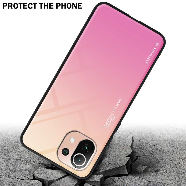 Actual product image Cadorabo TPU 2 colors glass envelope (Xiaomi Mi 11 Lite, Xiaomi Mi 11 Lite 5G)