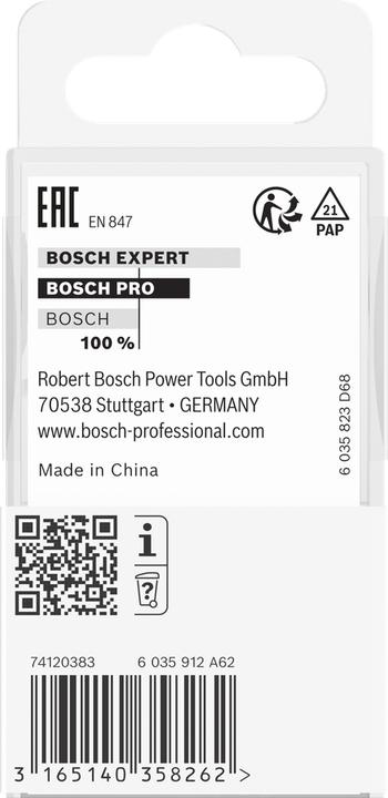 Actual product image Bosch Professional Zubehör Chamfer cutter, 8 mm, R1 12 mm, D 36.7 mm, L 16 mm, G 58 mm
