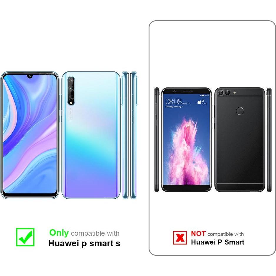 Thumbnail - Cadorabo Universale Schutzhülle Tasche mit Gürtelclip (Huawei P Smart S), Smartphone Hülle, Schwarz