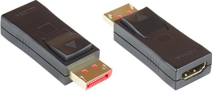 Image du produit Good Connections Adaptateur Displayport 1.4 mâle vers HDMI 2.0 femelle, 4K / UHD @60Hz, contacts dorés, noir, ®. (HDMI, 5.70 cm)