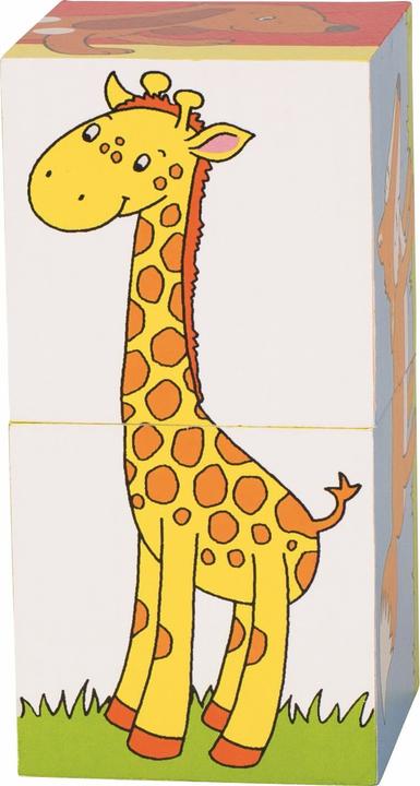 Image du produit Goki Puzzle à cubes animaux (2 pièces)