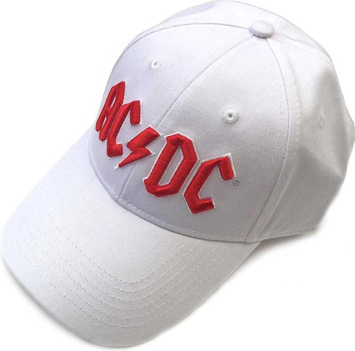 AC/DC ACDC Red Logo White Baseball Cap