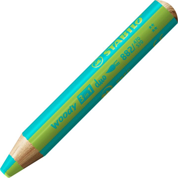 Immagine prodotto STABILO Woody 3 In 1 Duo (Turchese, Verde chiaro, 1 x)