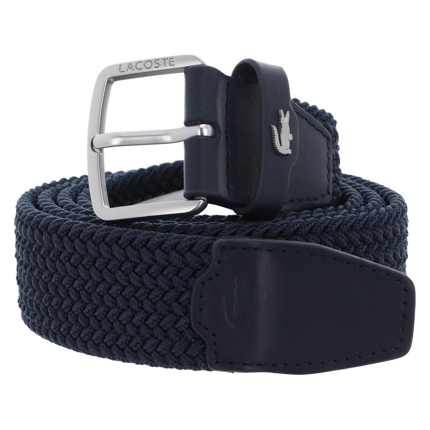 Lacoste, Herren, Gürtel, Casual Stretch Wowen Belt, Blau