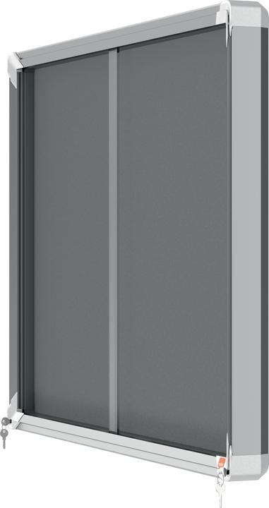 Actual product image Nobo Lockable Notice Board Premium Plus Indoor Felt