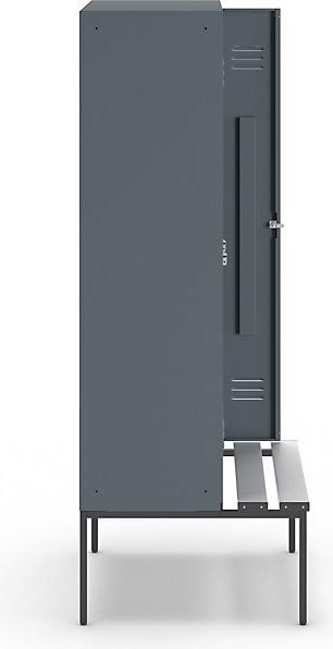 Actual product image Wolf Clothes locker with bench underneath (90 cm, 214 cm)