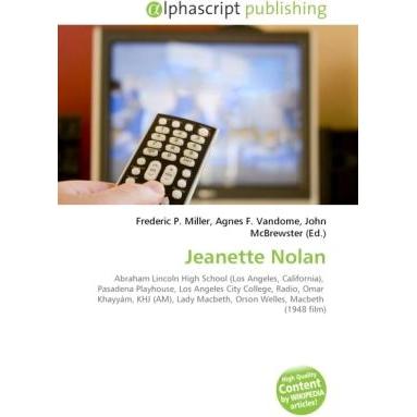 Jeanette Nolan, Fachbücher