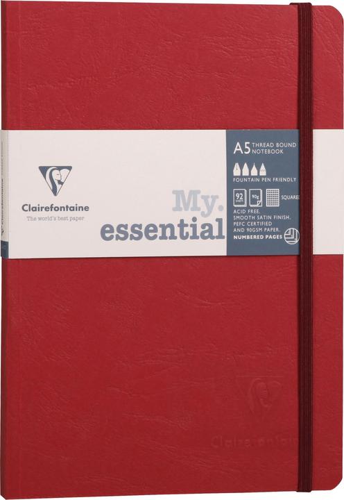 Immagine prodotto Clairefontaine Taccuino della borsa dell'età (A5, Quadretti, Copertina rigida)