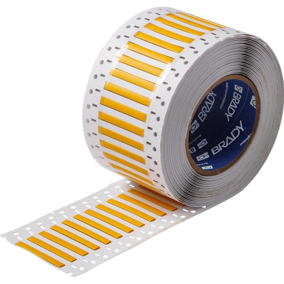 Brady, Rotolo di etichette, 2LSZH-125-2-YL-2, B-7641, tubo termorestringente PermaSleeve 2:1, giallo, 25,40 x 6,00 mm, a basso (2.54 cm)