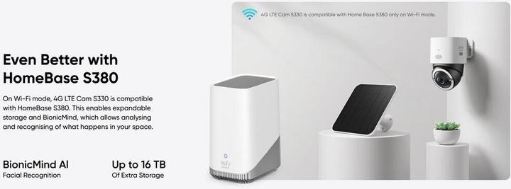Image du produit eufy 4G LTE Cam S330 Caméra de surveillance 4K (3840 x 2160 pixels)