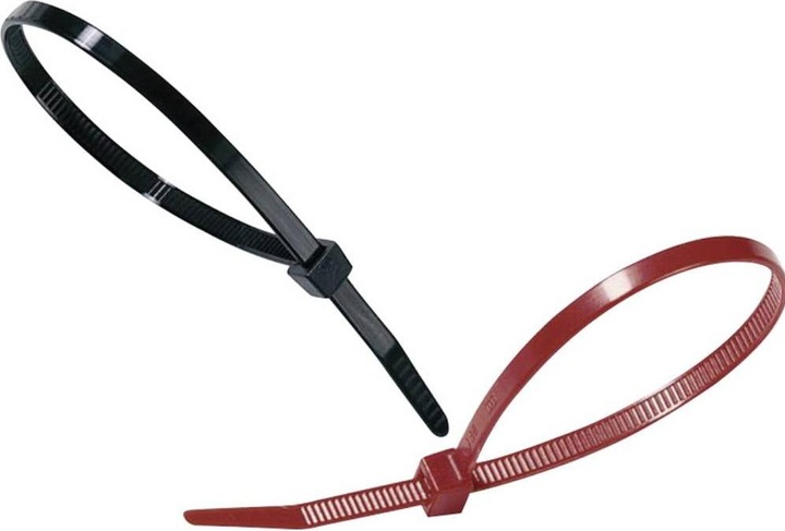 Produktbild HellermannTyton Cable Tie UV-resistent T40R-PA66W-BK-100 (Kunststoffkabelbinder, 175 mm, 100 Stk.)
