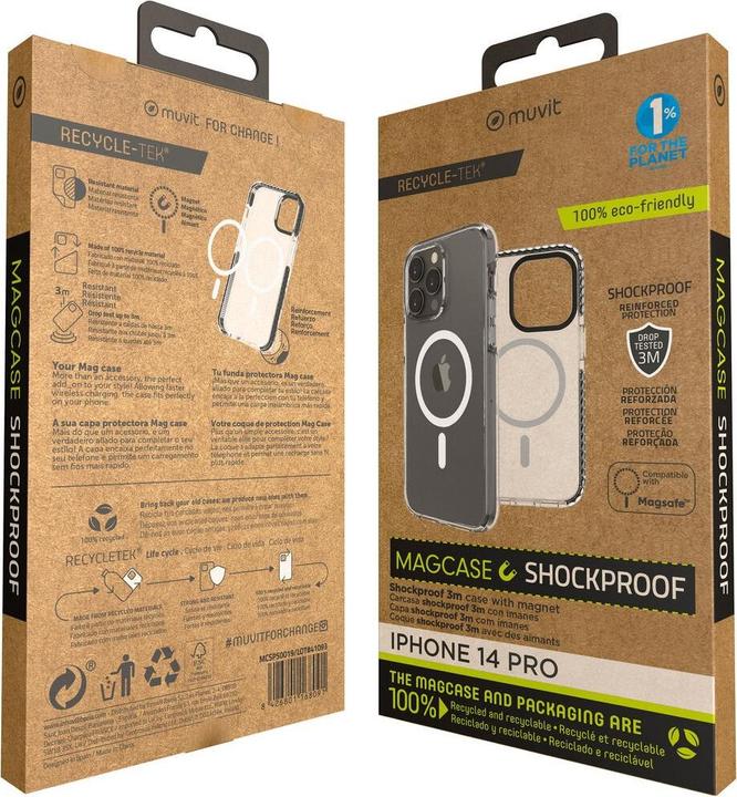 Actual product image Muvit Mobile phone case for Change iPhone 14 Pro disc storage (1 pcs., Apple iPhone 14 Pro)