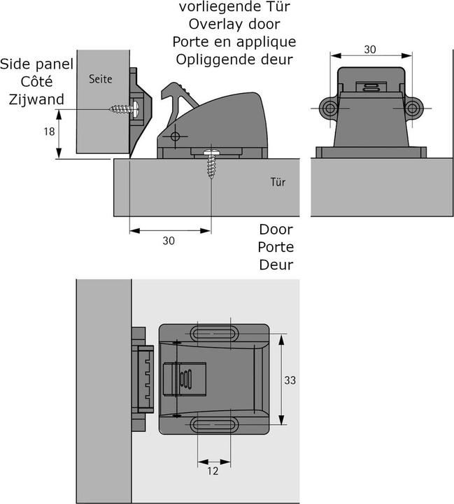 Immagine prodotto Hettich Chiusura di sicurezza per bambini SafeFix Eco