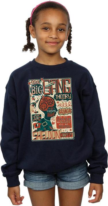 Produktbild Big Bang Theory Infographic Poster Sweatshirt Mädchen (128)