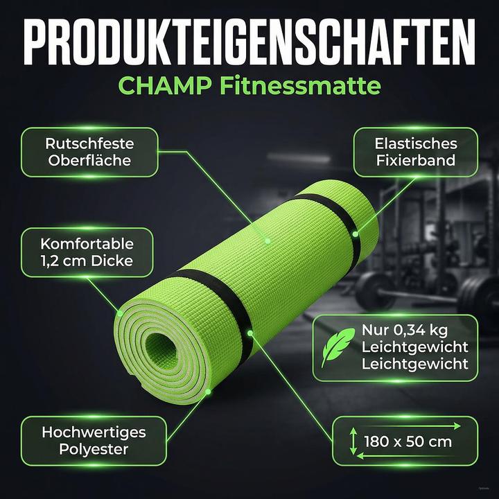 Produktbild Champ Fitnessmatte assortiert (12 mm)