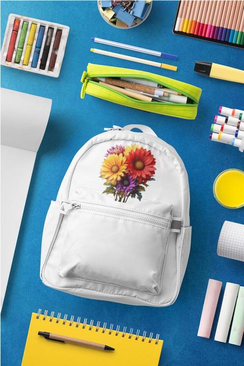 Produktbild Bügelbilder Schul & Freizeitsrucksack-Set Blumen (15 l)
