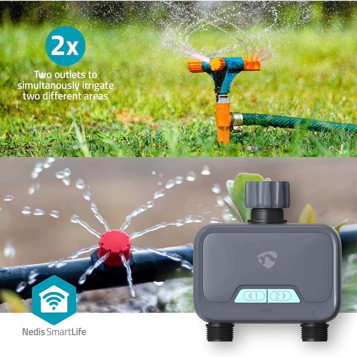 Produktbild Nedis SmartLife Intelligente Wassersteuerung Bluetooth® | Batteriebetrieben | IP54 | Max. Wasserdruc (Bewässerungscomputer)