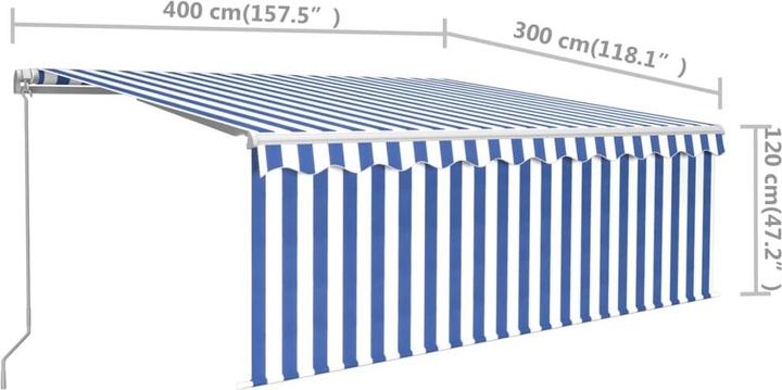 Actual product image vidaXL Markise (4 m)