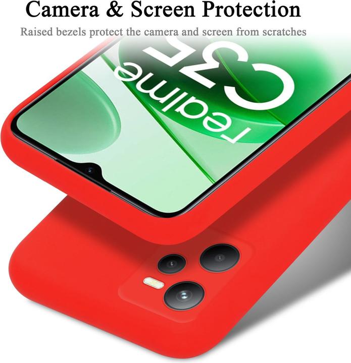 Image du produit Cadorabo TPU Liquid Silicone Case Housse pour Realme C35 / Narzo 50A PRIME (Realme C35, Realme Narzo 50A Prime)