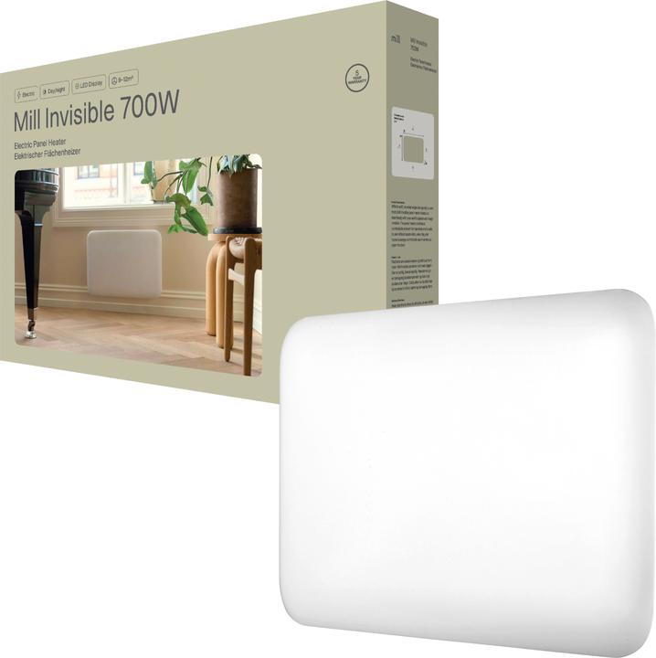 Mill Invisible panelovn 700W (hvid) (700 W)