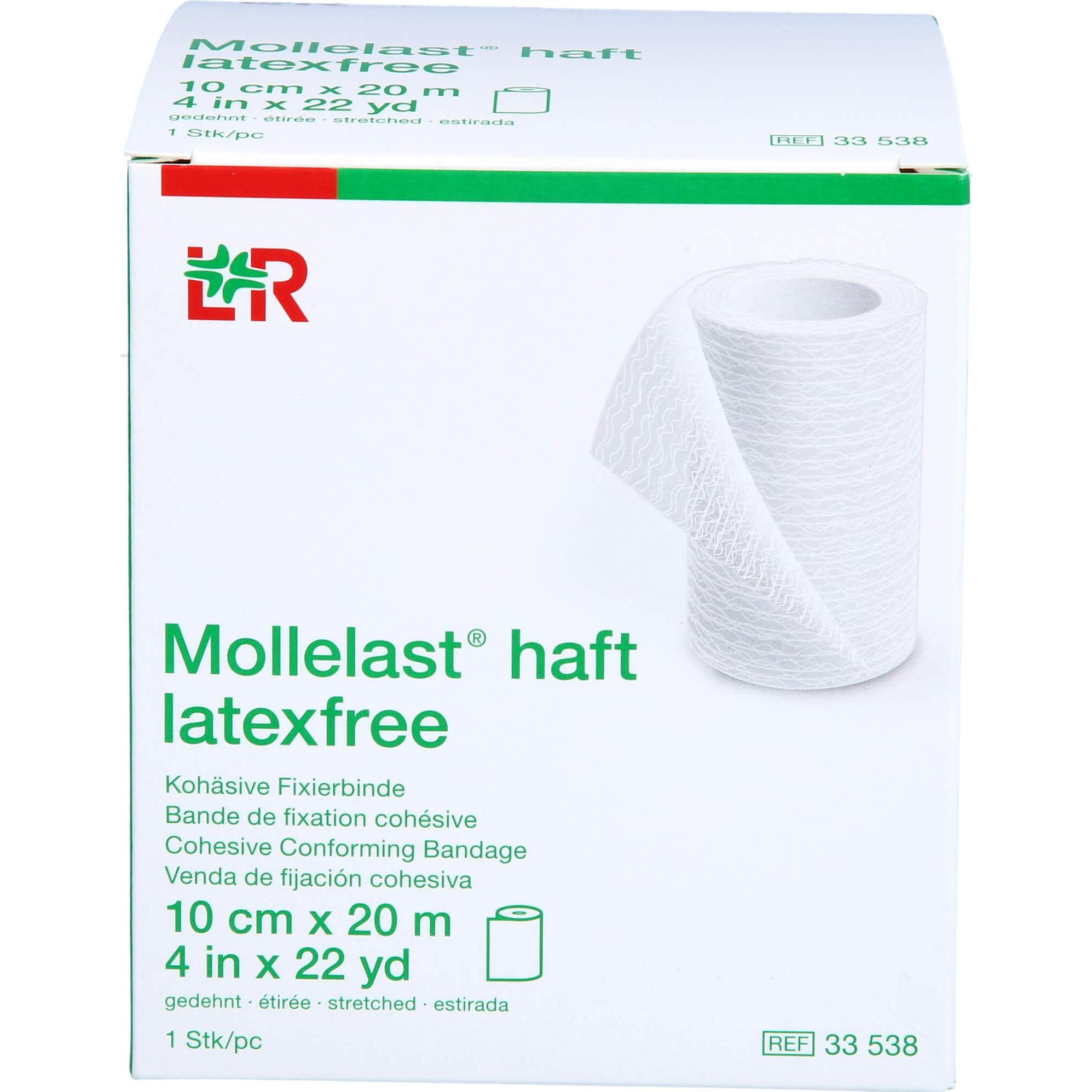 Lohmann & Rauscher, Verbandsmaterial, Mollelast haft latexfrei weiss 10cm x 20m gedehnt, 1 St BIN